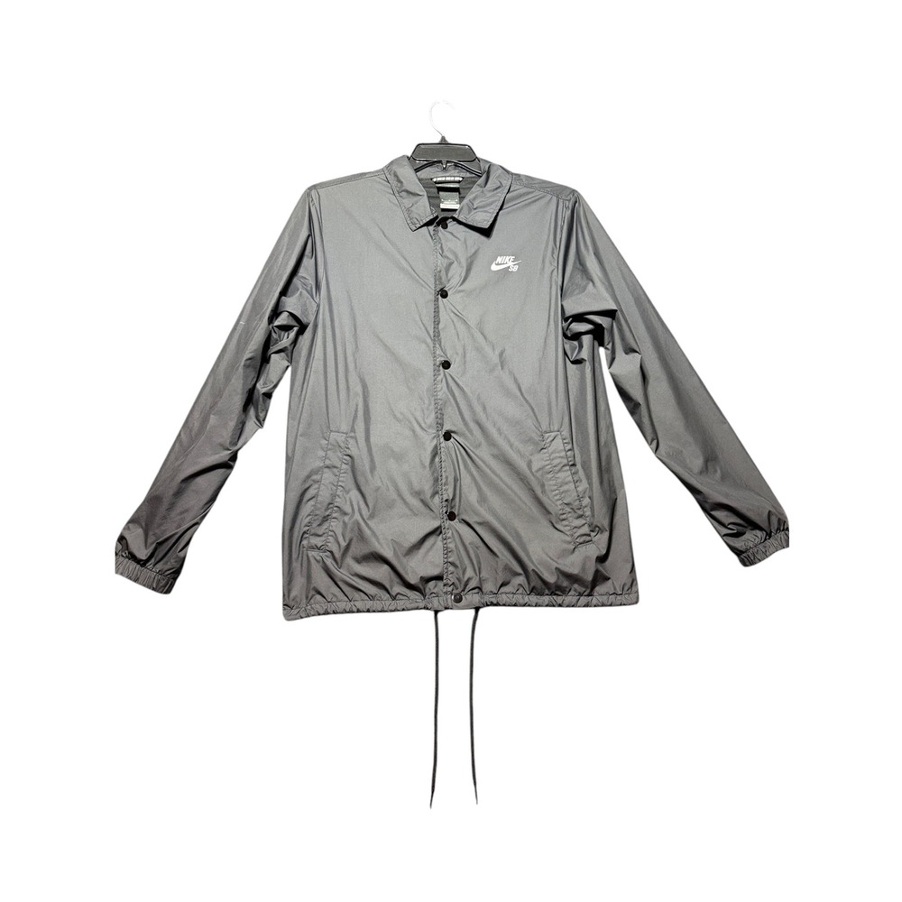 Nike SB Coaches Jacket Mens Medium Dark Gray 829509-010